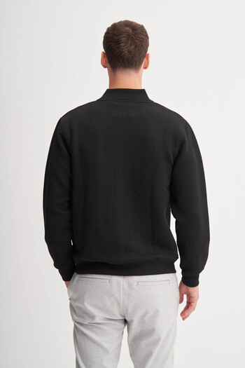 Cazador Black Men's Cardigan 53400