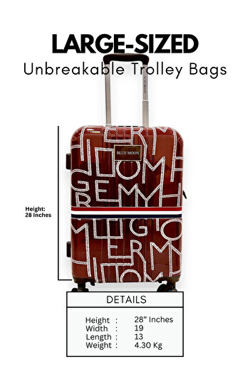 Generic Hard-Sided Cabin Trolley Luggage | Durable & Lightweight Unbreakable Polypropylene (PP) Suitcases