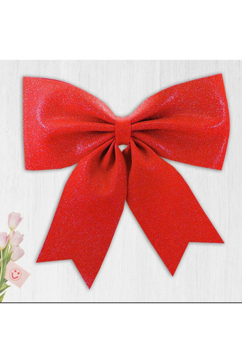 PartAntalya Christmas Ornament Eva Red Bow Large Christmas Decoration 25 cm X 25 cm Christmas Tree Ornament