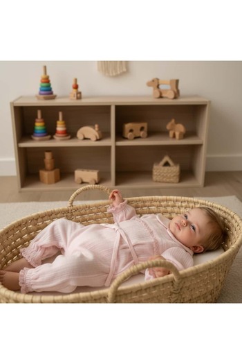Doray Organic Baby Romper |   Organic Cotton Muslin |   Newborn & Baby Clothing |   Princess Series