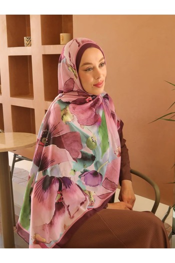 Modakaşmir Livora Pattern Cotton Shawl