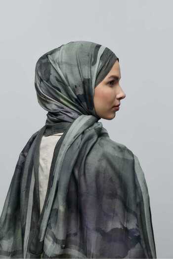 Modakaşmir Natura Pattern Bamboo Shawl