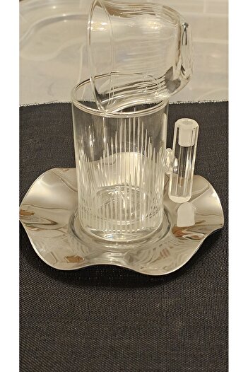 Keopsantique home Vertical Stripe 18-Piece Tea and Coffee Set