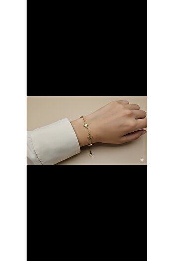 AURA Brand Model Steel Bracelet Gold 9mm