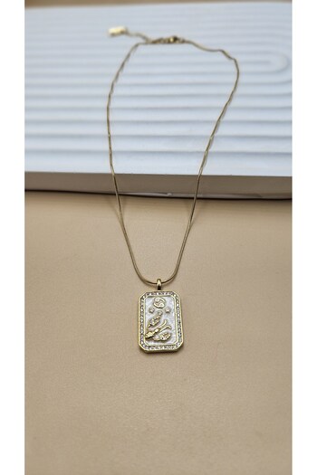 AURA Crab sign steel necklace
