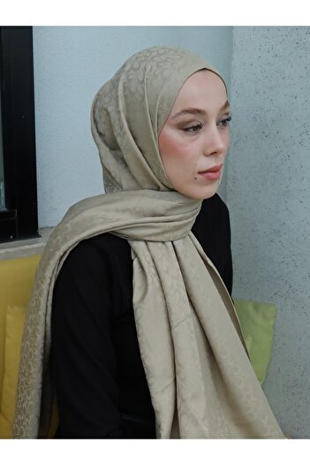 Modakaşmir Silky Jacquard Series Neva Pattern Shawl