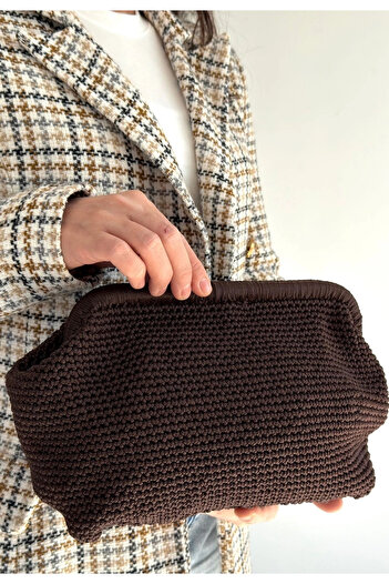 By Mop Froy Bitter Brown Knitted Bag