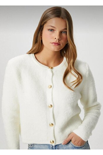 MISSY WINGS Knitwear Cardigan with Metal Buttons