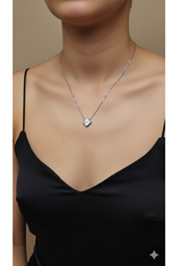 AURA Brand Model Steel Necklace 13 mm Gmş