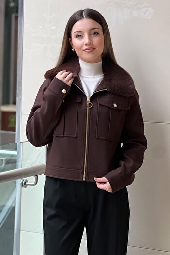 Missemramiss Fur Cashmere Short Jacket