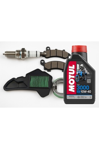 OEM Honda PCX 125 (2018-2020) Eco Bakım Seti - Motul 3000, Hava Filtresi, CTVR Balatalar, Buji