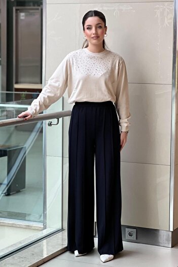 sentez giyim Sentez Liora Wide Leg Knitted Pants