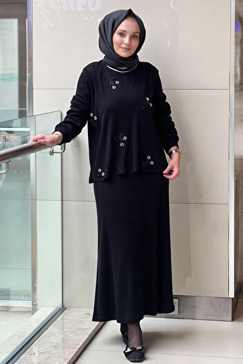 FUAT GÜRSEN Fuat Gürşen Beaded Tunic Skirt Set
