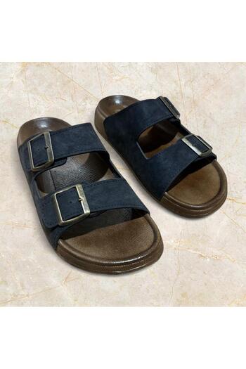 Minamoda Men's Summer Faux Leather Classic Street Slippers Men's Slippers