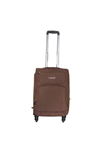 CASLON Travel trolley, made of fabric, four wheels, 20x30x40cm, orange