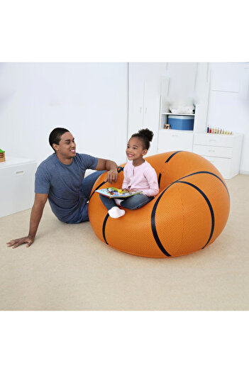 TSUMAB Basketball Shaped Bean Bag Chair – Comfortable Seating for Kids and Teens