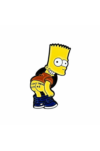 Miniso XZ1920 Funny Animation The Simpsons Brooch Homer Marge Bart Metal Badge Lapel Pin Backpack Accessori