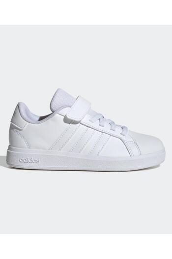 adidas Grand Court 2.0 Elastic Lace Sneakers - Cloud White