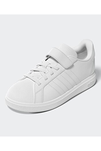 adidas Grand Court 2.0 Elastic Lace Sneakers - Cloud White