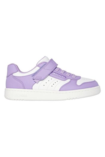 SKECHERS Quick Street Style Stride Velcro Closure Sneakers - Lavender/White
