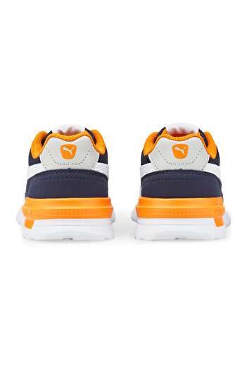 Puma Graviton Lace Closure Sneakers - Peacoat//White/Gray/Vibrant Orange