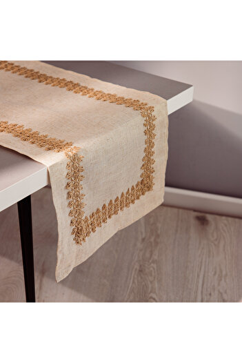 Other Table runner | LINTILO | with jute appliqué | 40x160 cm | 868158