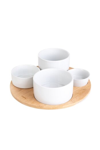 Other Set | YIFAN | white, 5-piece serving bowl | 33 cm | 874524