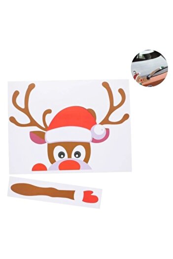 OEM Christmas Decorative Car Sticker, size 20.7 x 31.5 cm, Deer