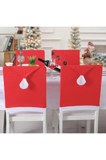OEM Decorative chair cover with backrest, Santa Claus Hat