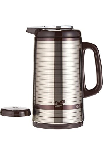 Peacock JAPAN VACUUM FLASK CI SSSM Peacock Japanese Coffee Pot (BROWN, 1.0 L)