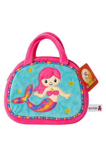 RCO Mermaid bag plush toy, Pink, 26 cm