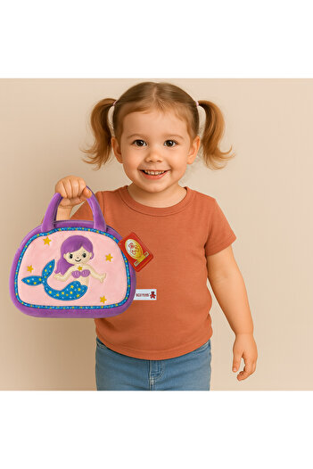 RCO Mermaid bag plush toy, Purple, 26 cm