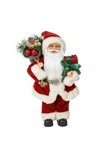 OEM Christmas decorative figurine, size 17 x 11 x 30 cm, Santa Claus with gifts