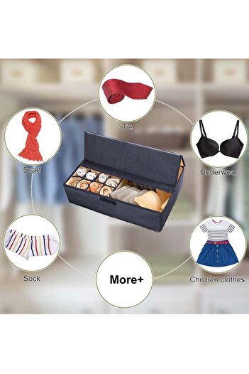 COOYA Versatile Clothes Storage Underwear Clothes Drawers Storage Box With Lid Bedroom Cabinet