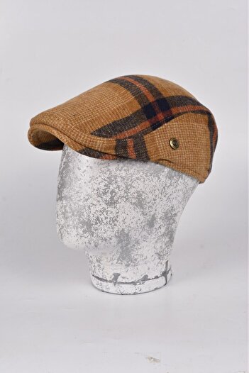 mercantoptan Winter Lumberjack Luxury Wool London Model British Men's Cap Hat