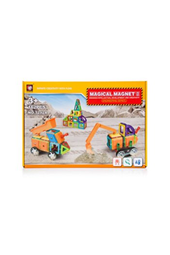 OEM Set de constructie Magical Magnet, 162 piese, +3 ani, Multicolor