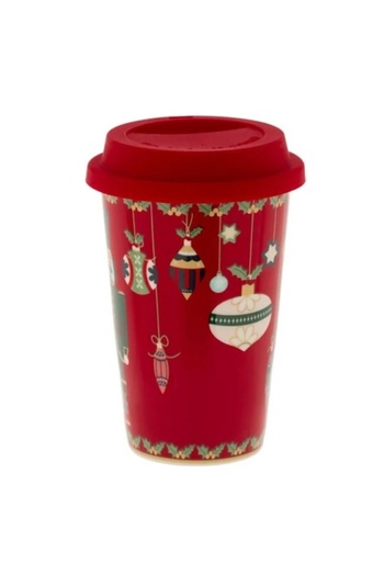 OEM Christmas ceramic mug for hot drinks, size 9 x 12.5 cm, capacity 400 ml, Nutcracker