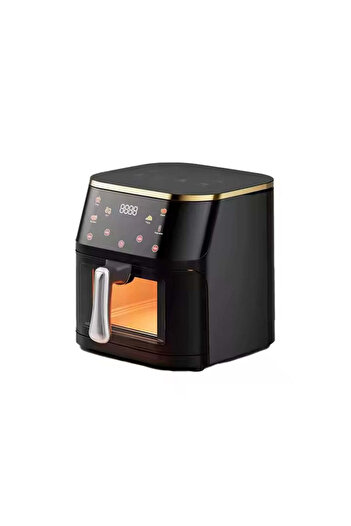 AT Performance Hot Air Fryer 10L AT PERFORMANCE® – 2400W, Digital Touch Display, 8 Programs, with Glass, Black