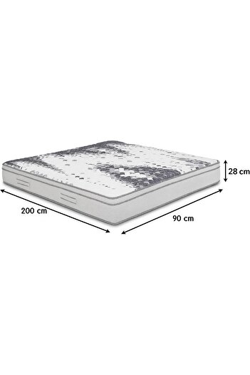 the home mart Home Mart Chelsea Memory Foam Pocket Spring Mattress – Medium Soft, Breathable Quilted Cover, Dura