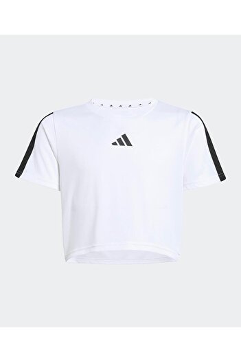adidas TRAIN ESSENTIALS 3-STIPES T-SHIRT SET-White/Black