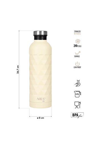 Other NC3805 TOURIST BOTTLE 750ML BEIGE NILS CAMP