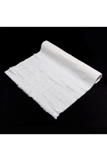 OEM Christmas decorative fabric, size 2.5 m x 48 cm, artificial fur, White
