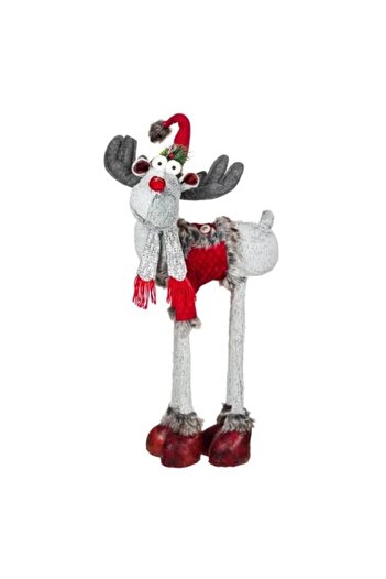 OEM Christmas decorative figurine, size 32 x 13 x 86, extendable legs, Reindeer with red coat