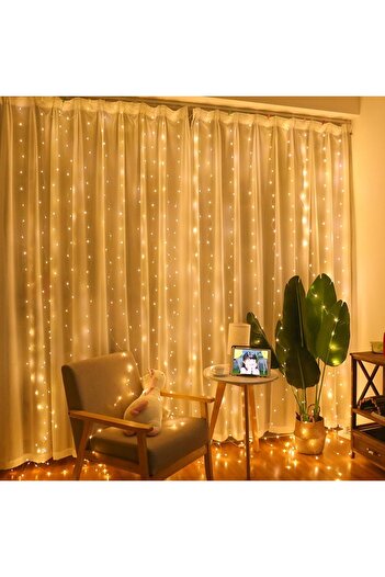 Other LIGHT CURTAIN 300 LED 3x3 FOR WINDOW CHRISTMAS TREE LIGHTS GARLAND