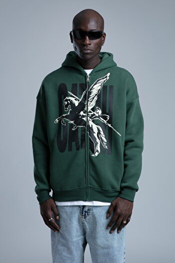 catchjeansro Pegasus zip hoodie