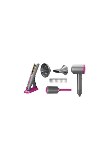 TSUMAB Kids Deluxe Hair Styling Set – 2-in-1 Toy Hairdryer & Straightener Kit