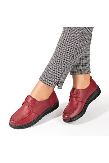 BMoD Women's red casual shoes with laces MOD03858
