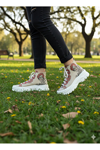 Streetfly Printed Colorful Women's Boots