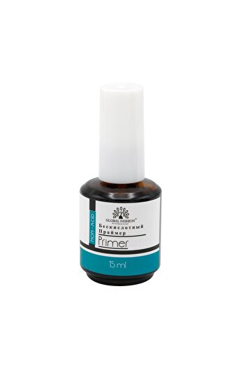 global fashion Non-Acid Primer 15ml – Long-Lasting Bond, Strengthens & Protects Thin, Weak, or Damaged Nails