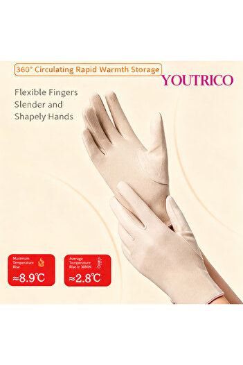 Youtrico Suede Look Women's Gloves Compatible with Smartphones